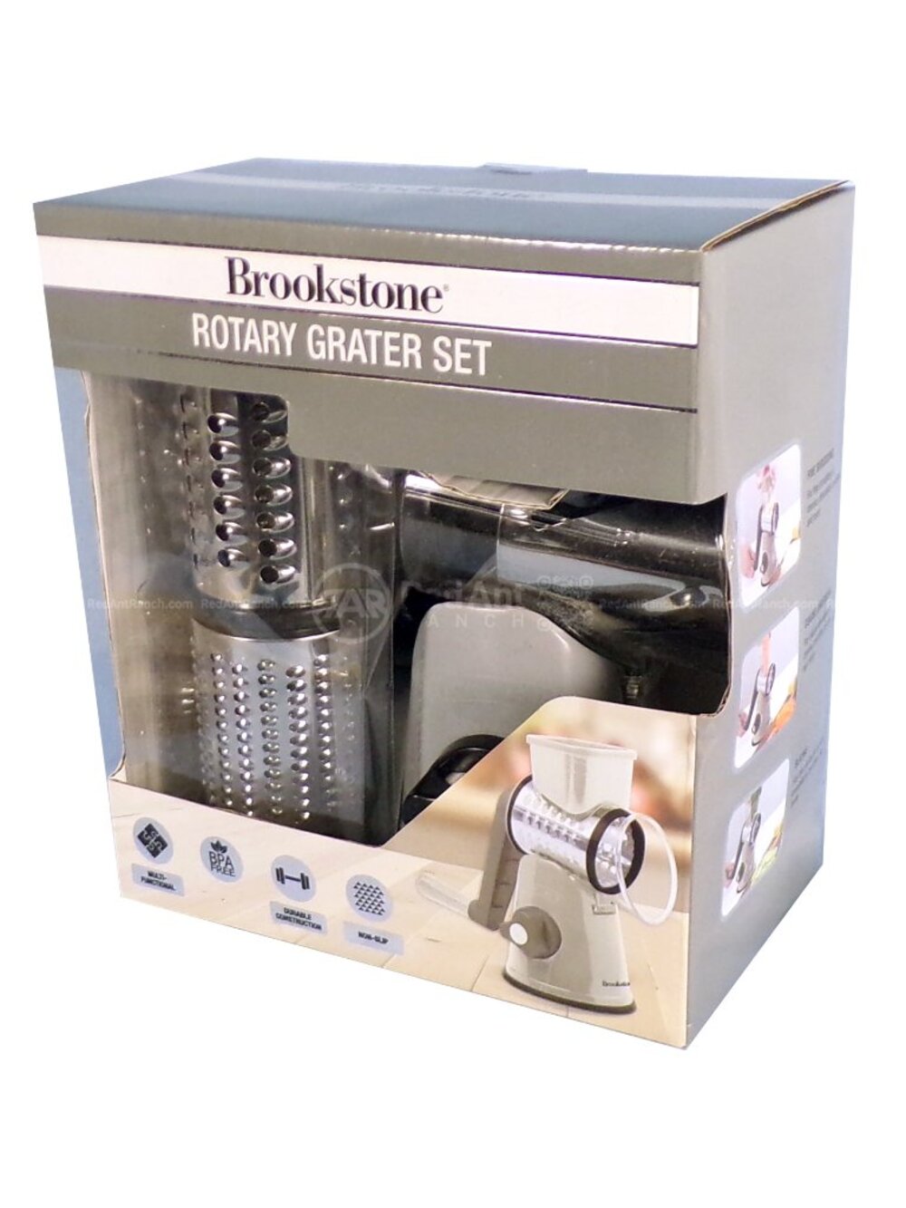 NiB Brookstone Rotary Grater Set